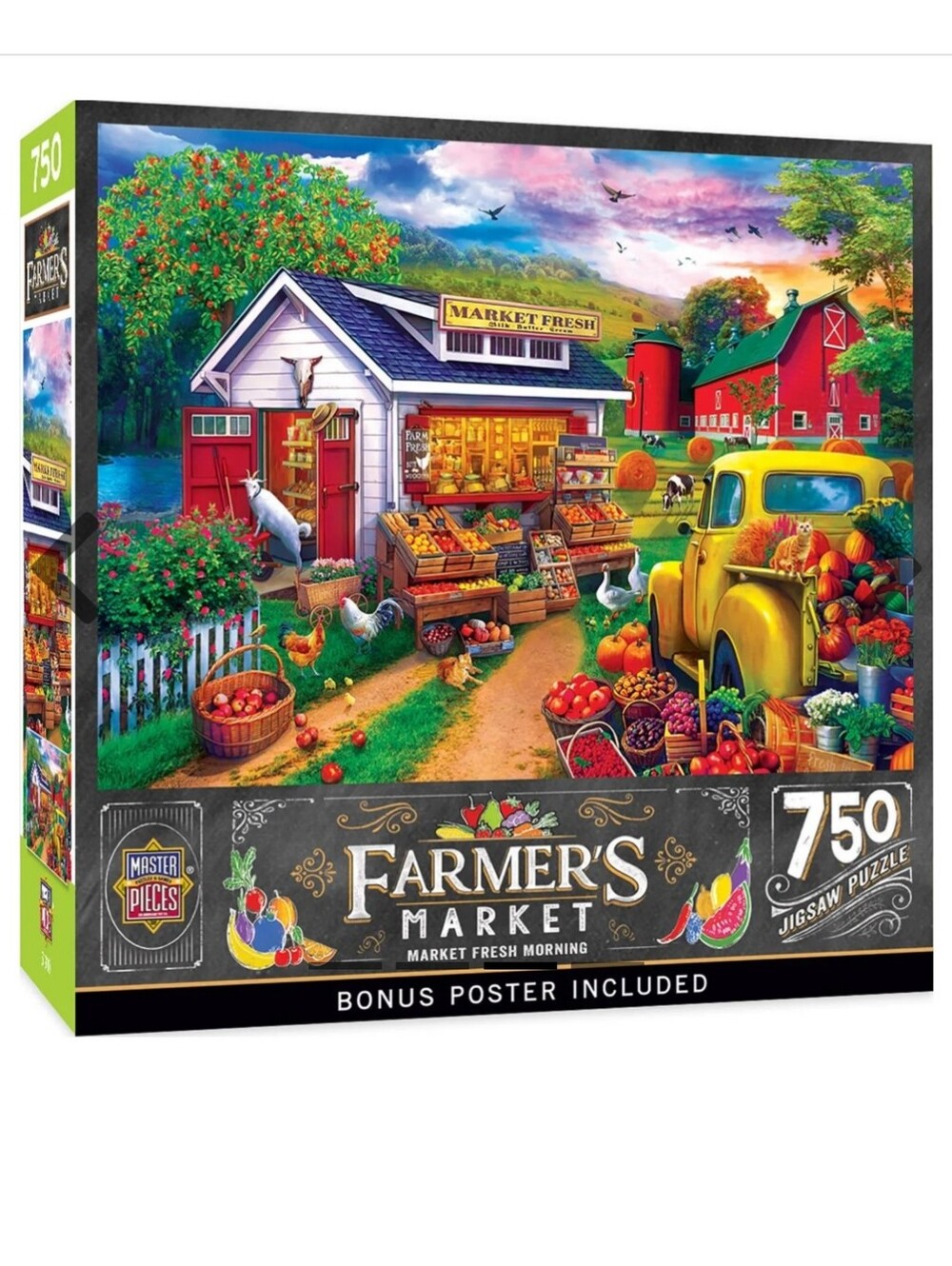 Farmer's Market - Market Fresh Morning - 750 Piece Jigsaw Puzzle by MasterPieces